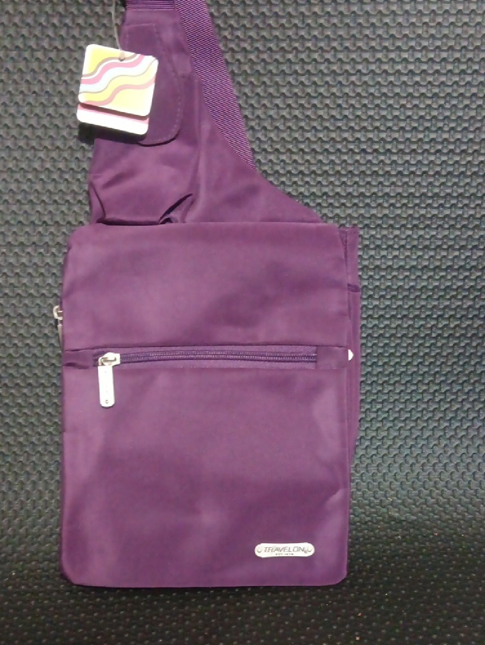 Travelon Purple Men’s Crossbody Sling Bag